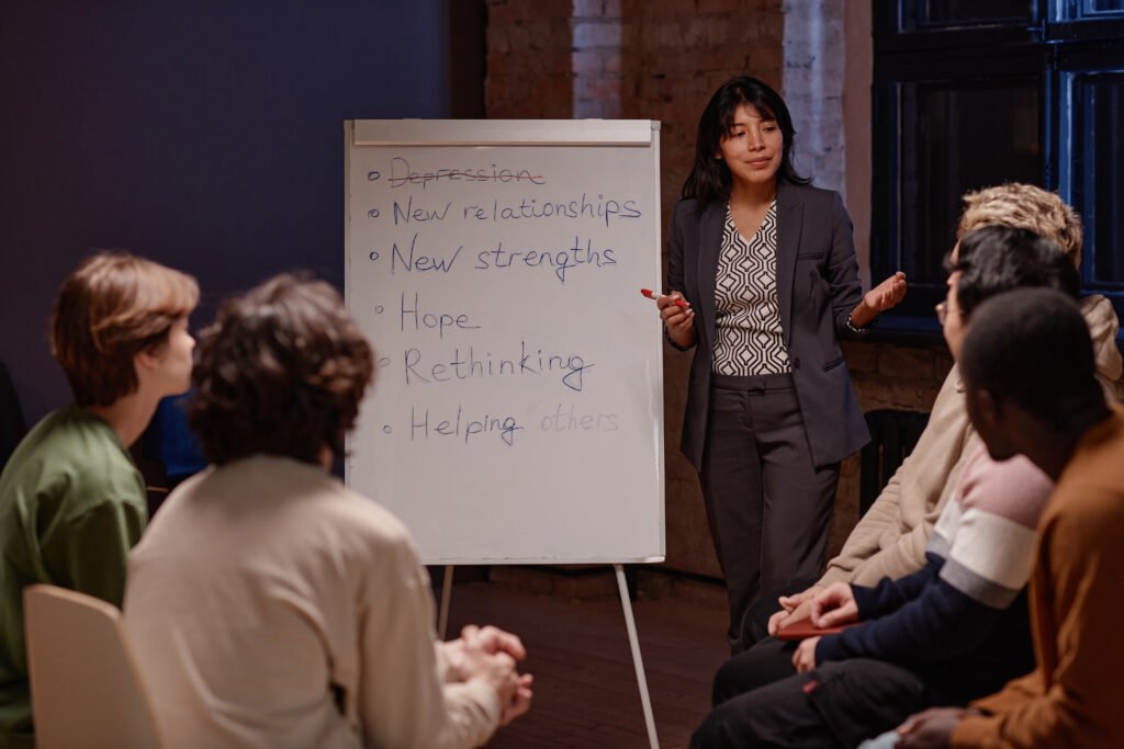 Talking About Depression During Group Therapy